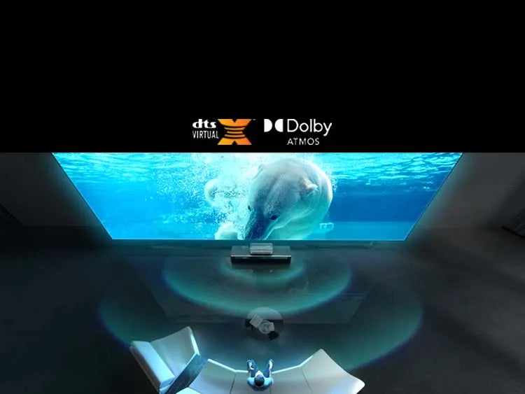 Immersiver Heimkino-Sound mit Dolby Atmos und DTS Virtual X im LTV-3000 Pro Beste Beamer.