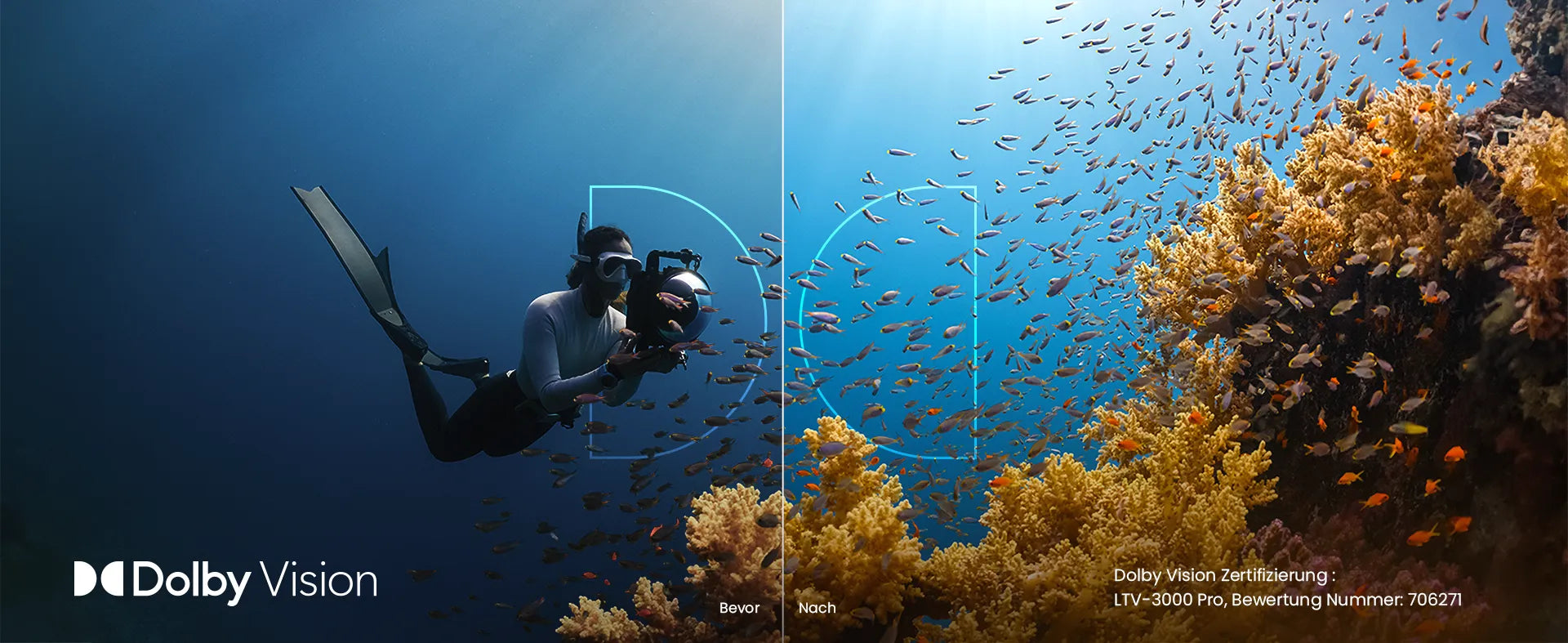 Dolby Vision kompatibler LTV-3000 Pro UST Beamer für eine beeindruckende Bildqualität.