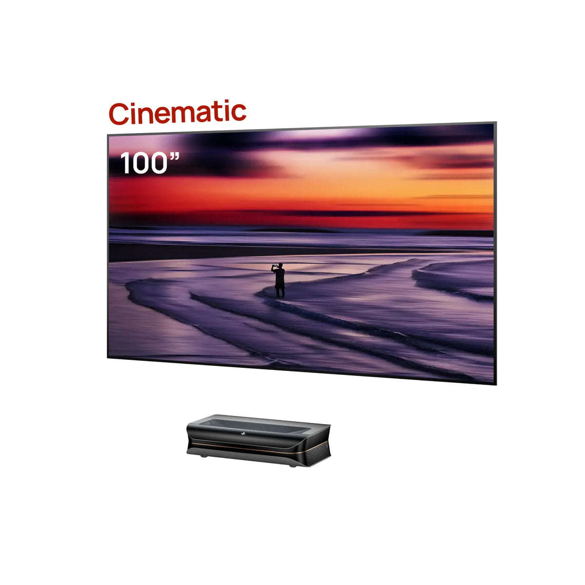 LTV-3000 Pro + 100''-132'' Cinematic ALR Leinwand Paket