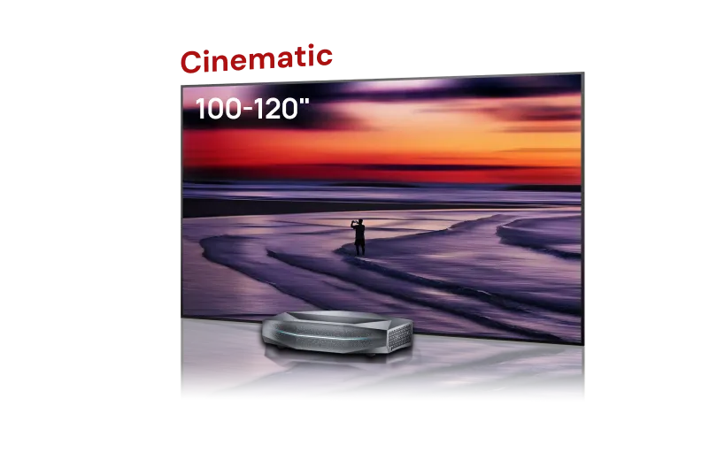 Aetherion Max+100''-120'' Cinematic ALR Leinwand Paket