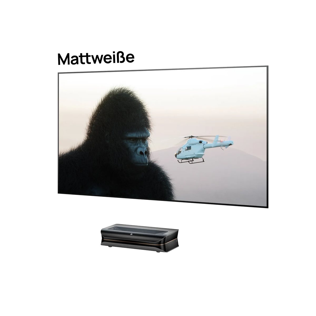 LTV-3000 Pro + 100''-120'' Mattweißer Leinwand